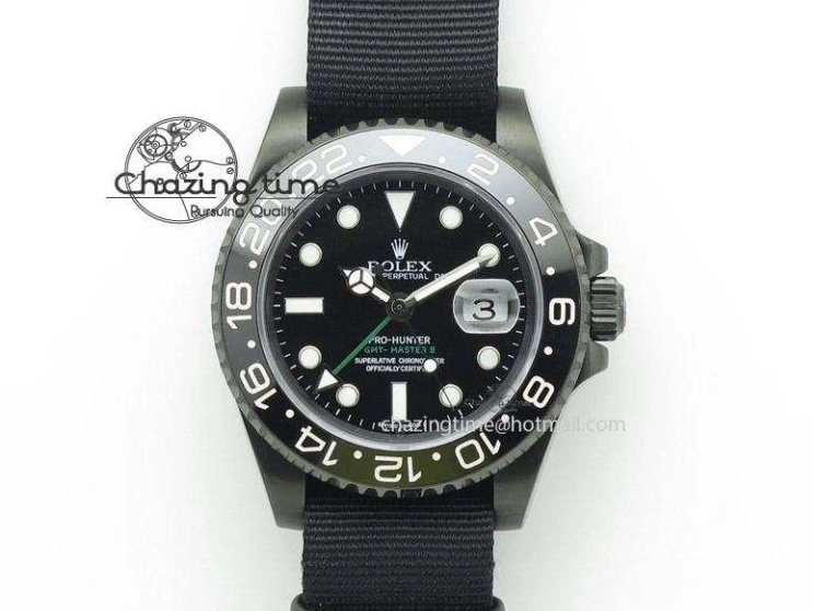 0418 ModernLook Yacht-Master 116655 SS JF Best Edition Ceramic Bezel On Rubber Strap SA 3850